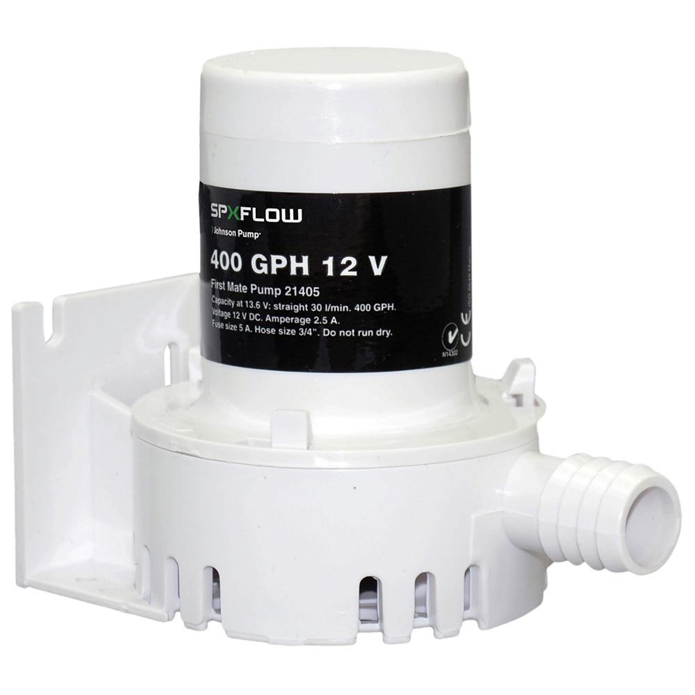 Johnson Pump 400 GPH 12V Bilge Pump  Barbed Port JP21405 Main image