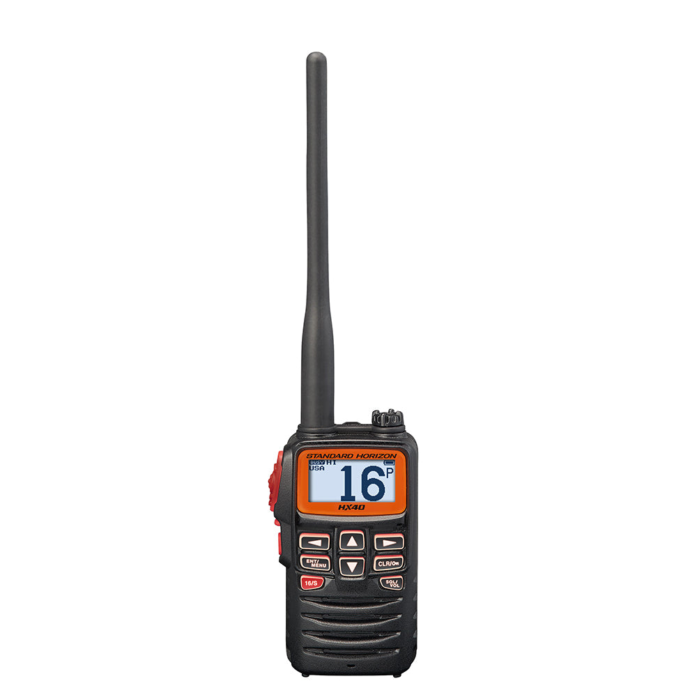 Standard Horizon HX40 Handheld 6W Ultra Compact Marine VHF Transceiver wFM Band HX40 Main image