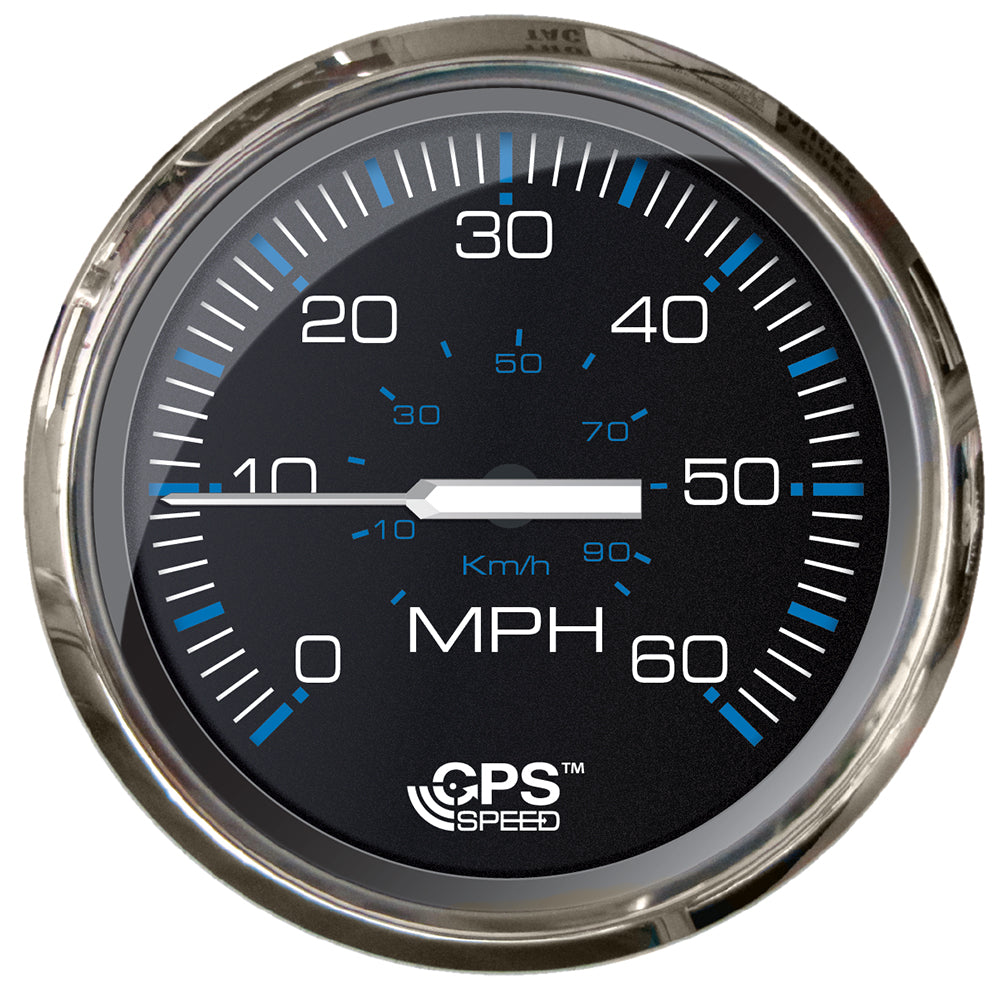 Faria Chesepeake Black 4 Studded Speedometer  60MPH GPS 33749 Main image