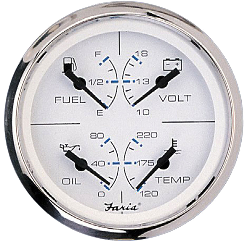 Faria Chesapeake White SS 4 Multifunction Gauge 33851 Main image