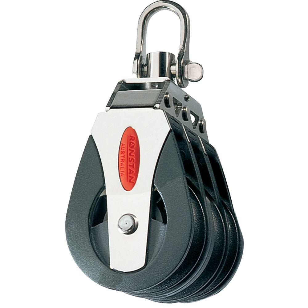 Ronstan Series 40 Ball Bearing Block  Triple  Swivel Head RF40300 Main image