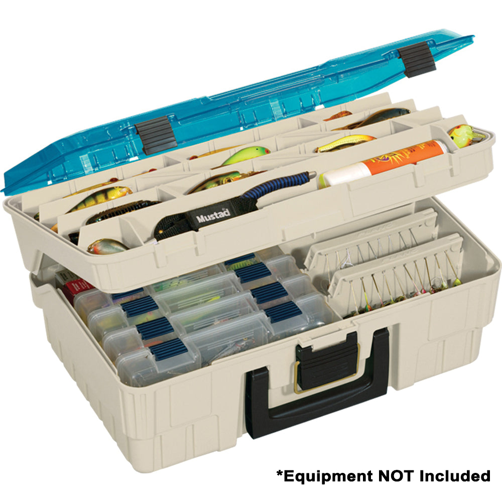 Plano TwoTier Magnum Satchel XL  BeigeBlue 135010 Main image