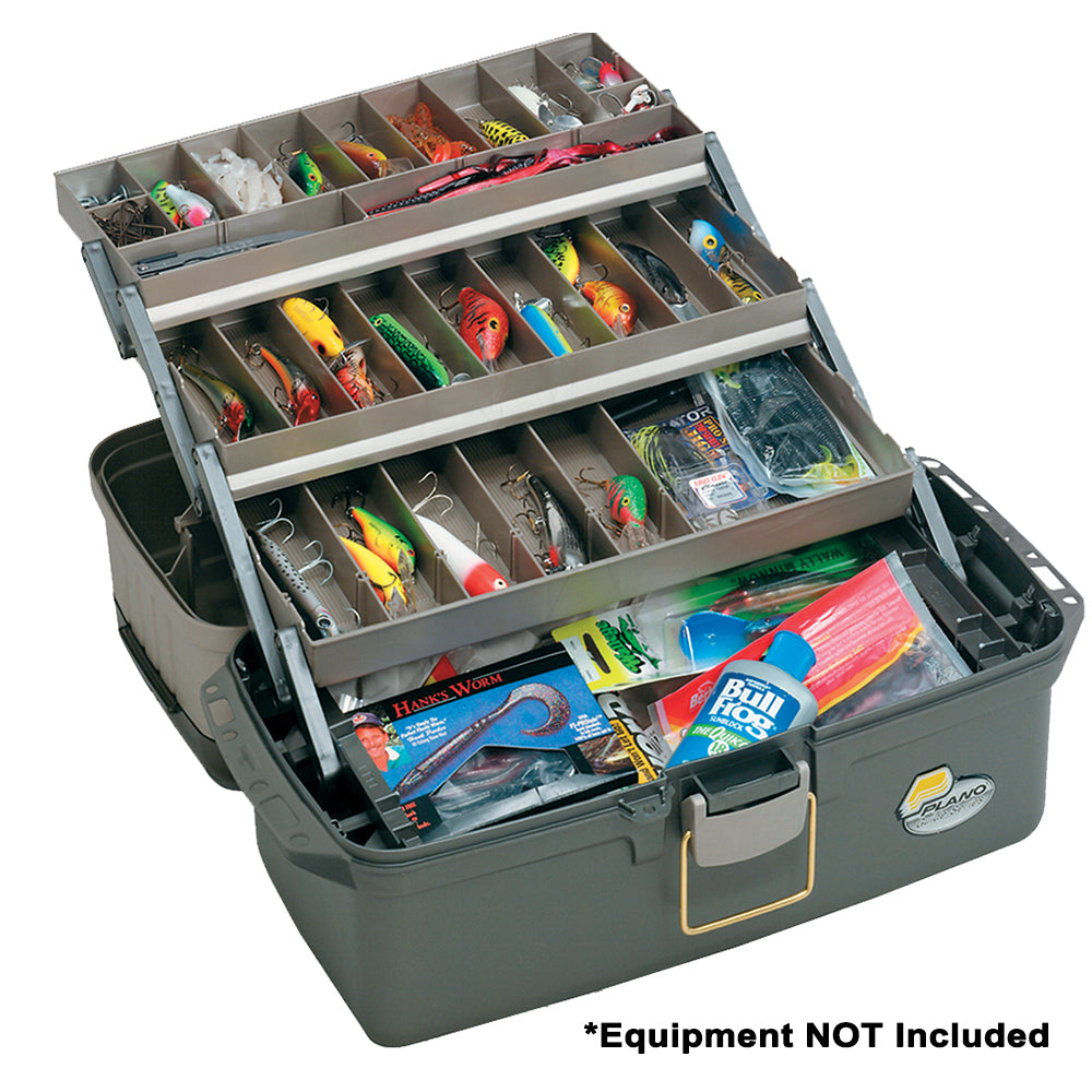 Plano Guide Series Tray Tackle Box  GraphiteSandstone 613403 Main image