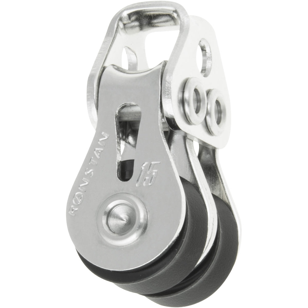 Ronstan Series 15 Ball Bearing Utility Block  Double Loop Head RF15202 Main image