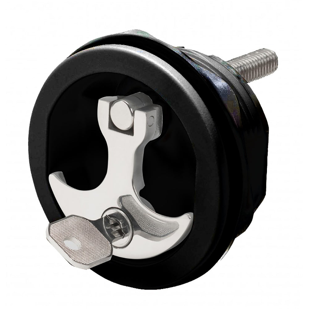 Whitecap Compression Handle CP ZamacBlack Nylon Locking Fresh Water Use Only S1415BC Main image