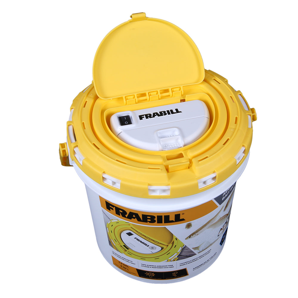 Frabill Dual Fish Bait Bucket wAerator BuiltIn PMC4825 Main image