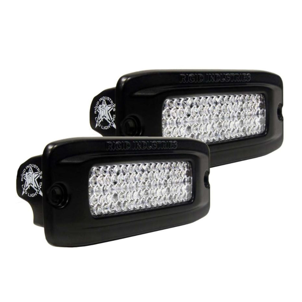 RIGID Industries SRQ PRO Back Light Kit  Flush Mount Diffused  Pair  Black 980033