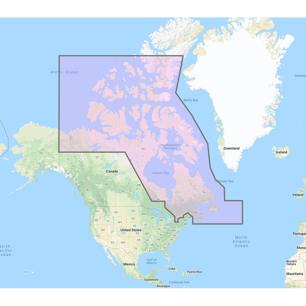 Furuno Canada North  East  Vector Charts 3D Data  Standard Resolution Satellite Photos  Unlock Code MM3VNA021 Main image
