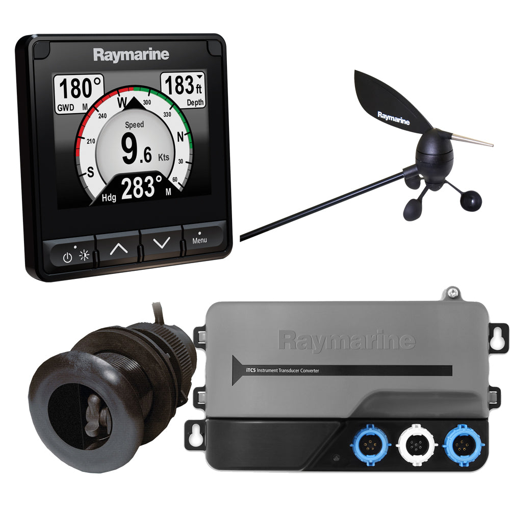 Raymarine i70s System Pack wColor Instrument  Wind DST Transducers iTC5 and STng Backbone T70216 Main image
