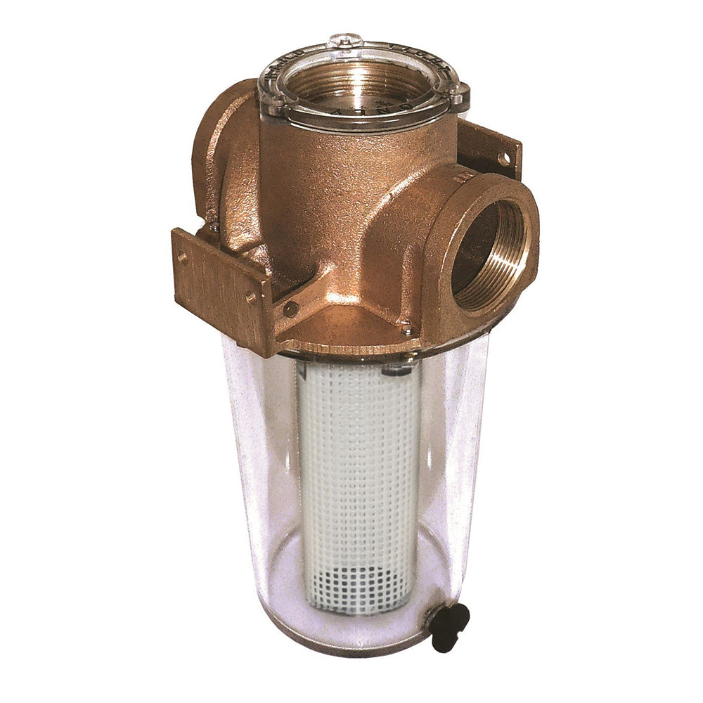 GROCO ARG500 Series 12 Raw Water Strainer wNonMetallic Plastic Basket ARG500P Main image