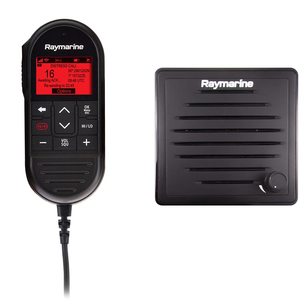 Raymarine Ray90 Wired Second Station Kit wPassive Speaker RayMic Wired Handset  RayMic Extension Cable  10M T70432 Main image