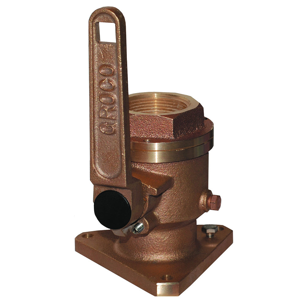 GROCO 34 Bronze Flanged Full Flow Seacock BV750 Main image