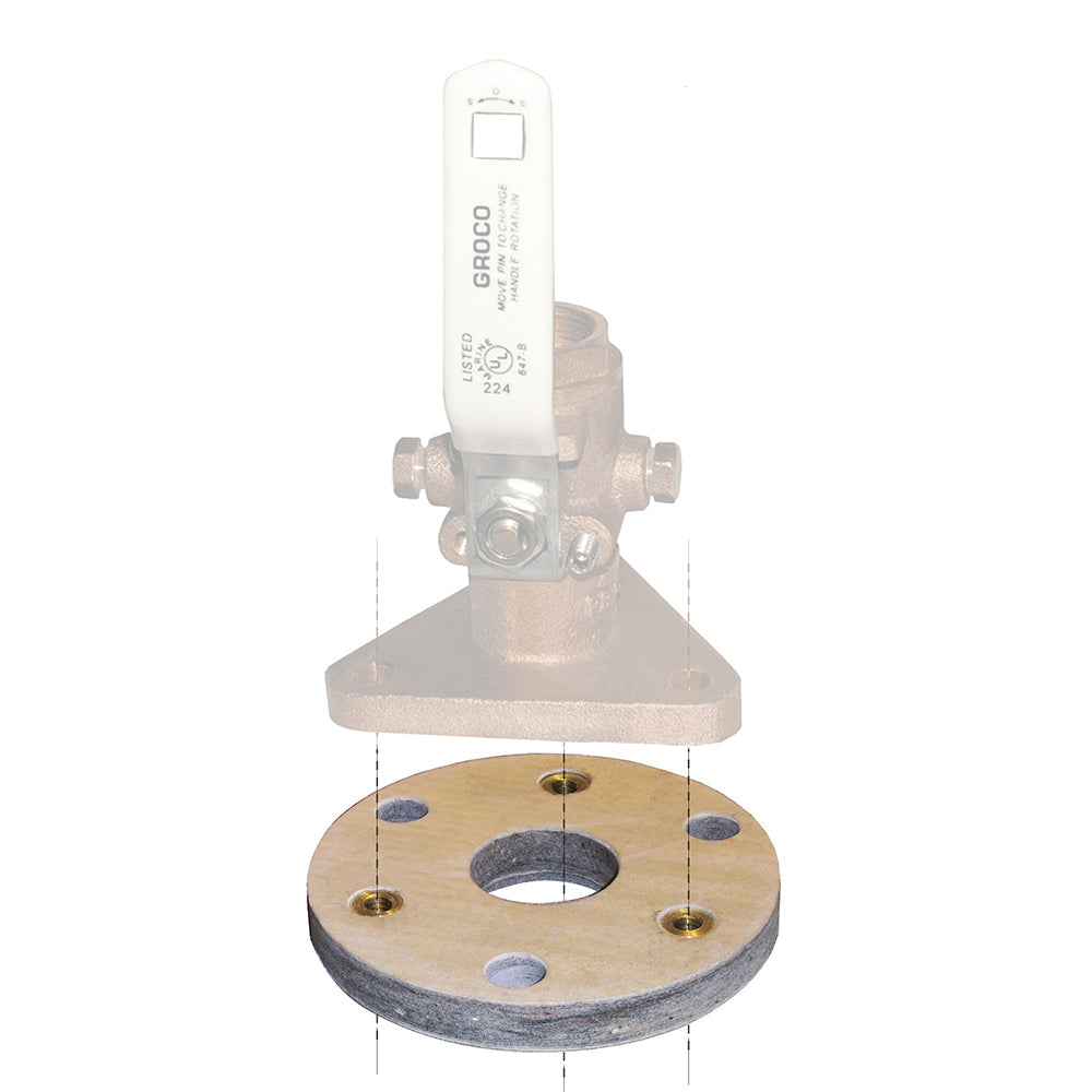 GROCO Backing Block f114  112 Seacocks BB2 Main image