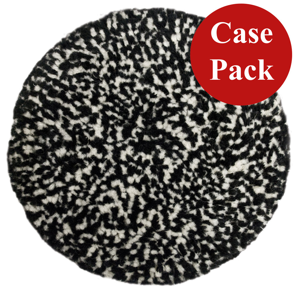 Presta Wool Compounding Pad  Black  White Heavy Cut  Case of 12 890146CASE Main image