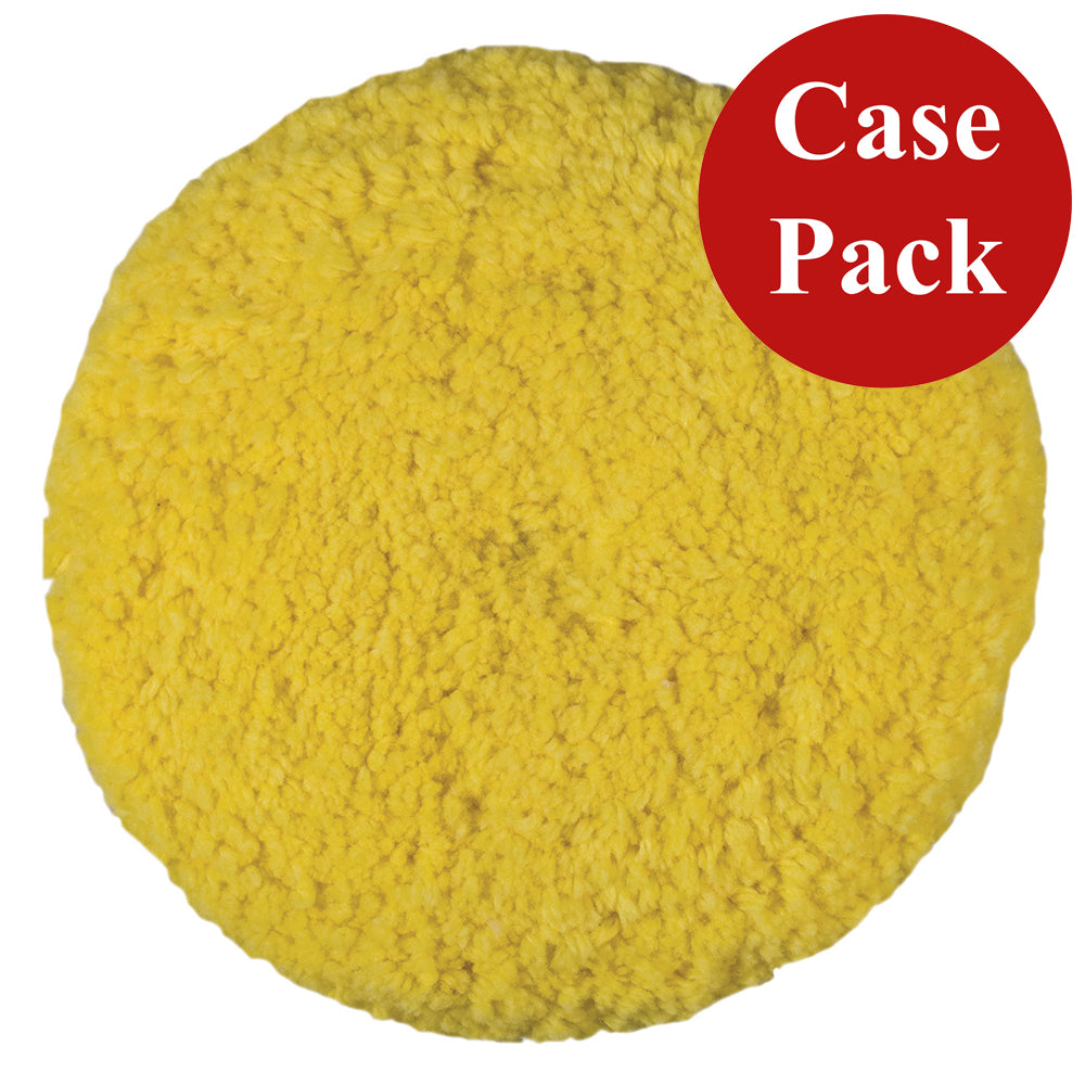 Presta Rotary Blended Wool Buffing Pad  Yellow Medium Cut  Case of 12 890142CASE Main image