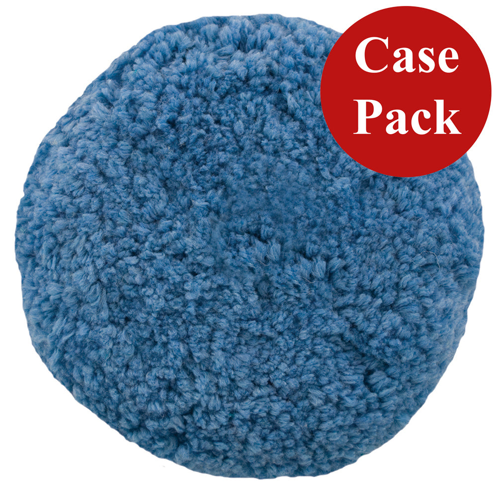 Presta Rotary Blended Wool Buffing Pad  Blue Soft Polish  Case of 12 890144CASE Main image