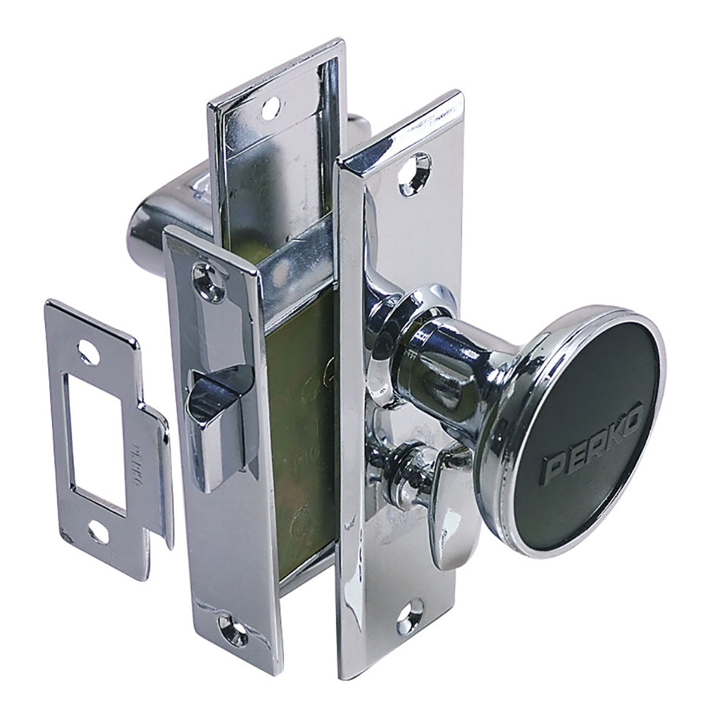 Perko Mortise Latch Set wTurn Button 0960DP0CHR Main image