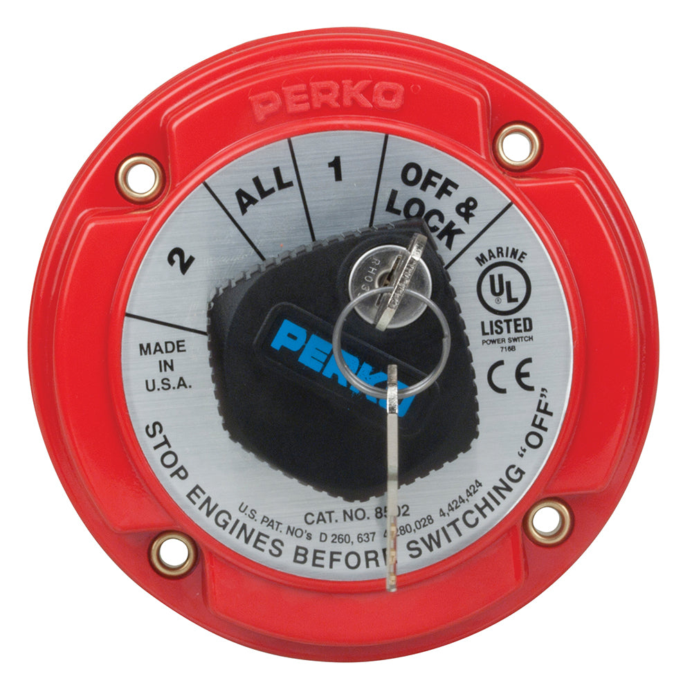 Perko Medium Duty Battery Selector Switch wKey Lock 8502DP Main image
