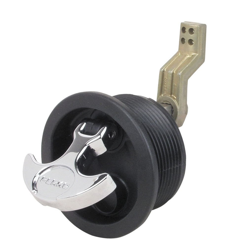 Perko Surface Mount Latch fSmooth  Carpeted Surfaces wOffset Cam Bar 1092DP1BLK Main image