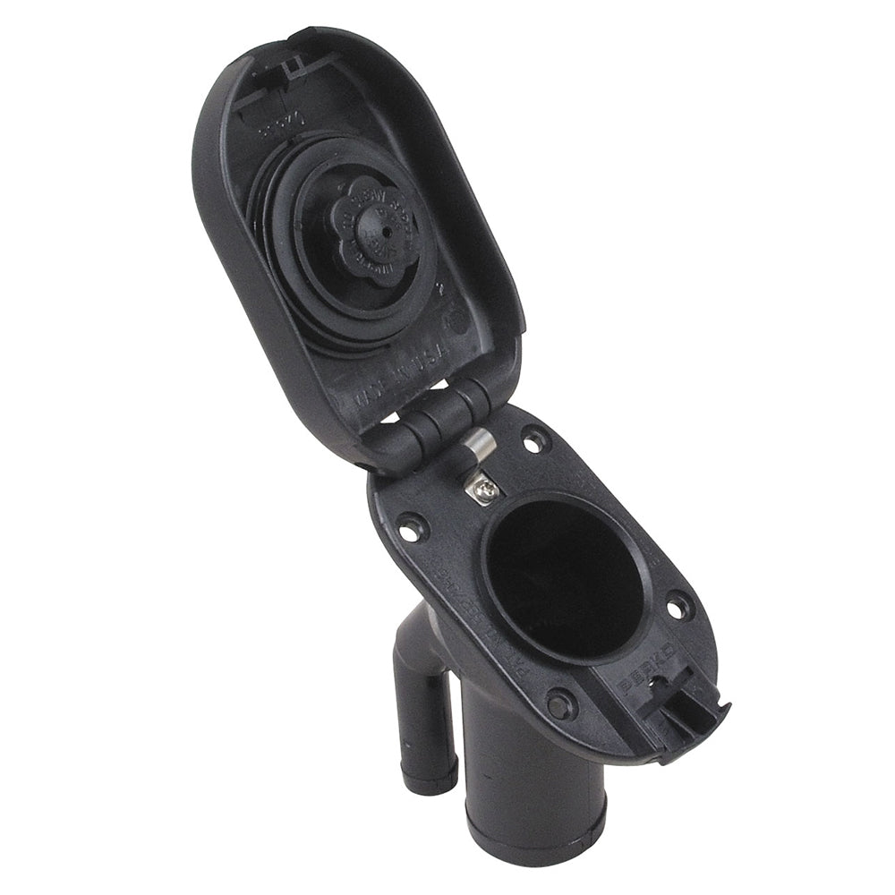 Perko Combination Vented Gas Fill/Tank f/1-1/2" Hose - 35 Angled Neck [1318DPGBLK] Secondary image