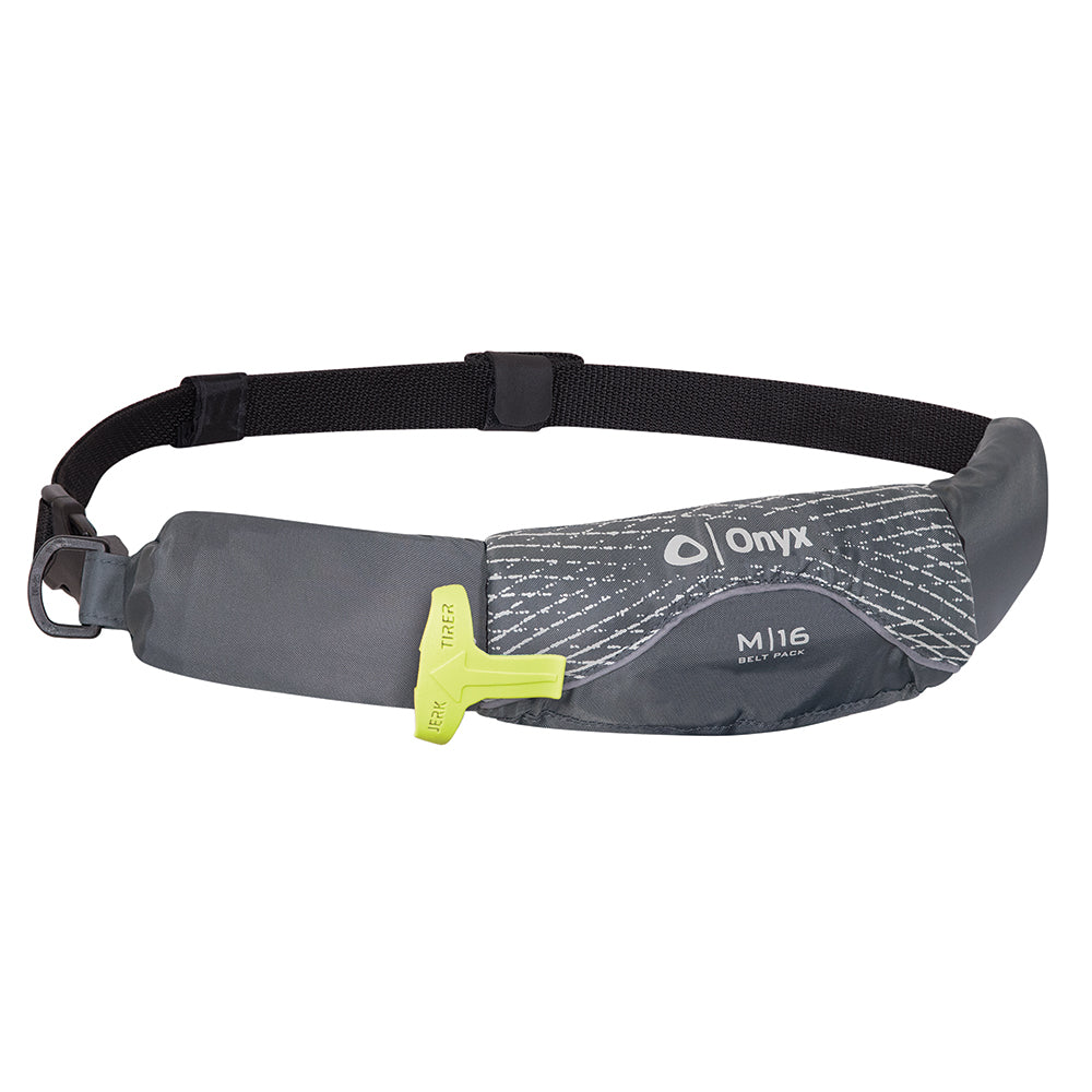 Onyx M16 Manual Inflatable Belt Pack PFD  Grey 13090070100419 Main image