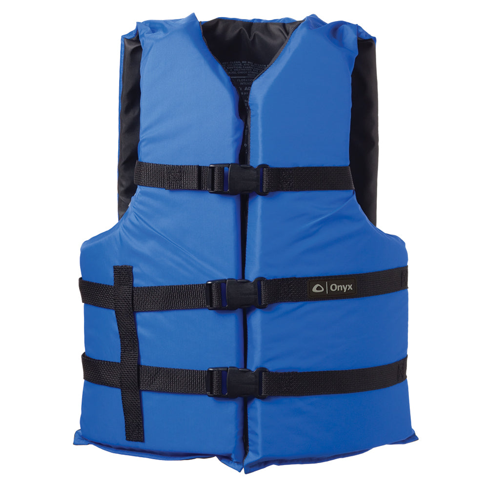 Onyx Nylon General Purpose Life Jacket  Adult Oversize  Blue 10300050000512 Main image