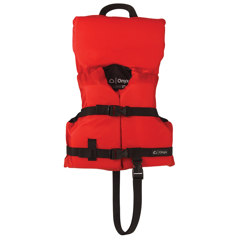 Onyx Nylon General Purpose Life Jacket  InfantChild Under 50lbs  Red 10300010000012 Main image