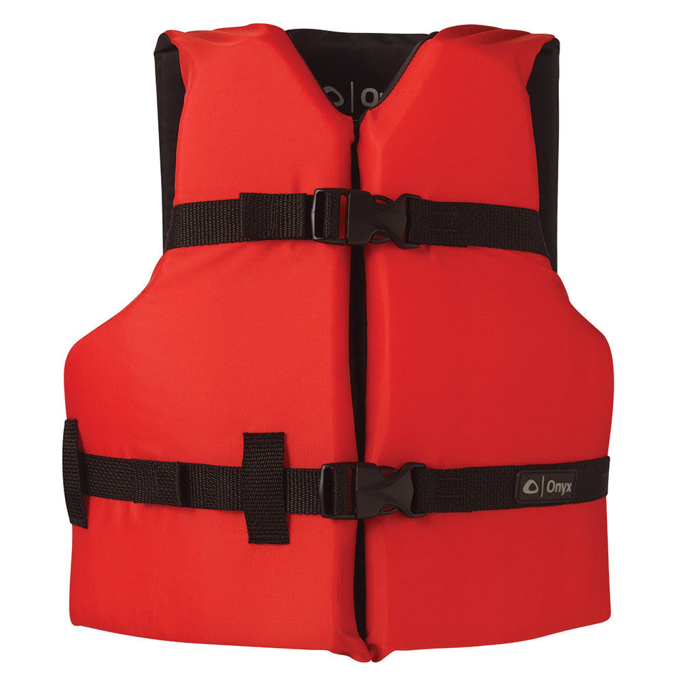 Onyx Nylon General Purpose Life Jacket  Youth 5090lbs  Red 10300010000212 Main image