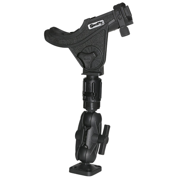 Scotty 162 15 Ball Mount wGear Head Post  241 Side Deck Mount 0162