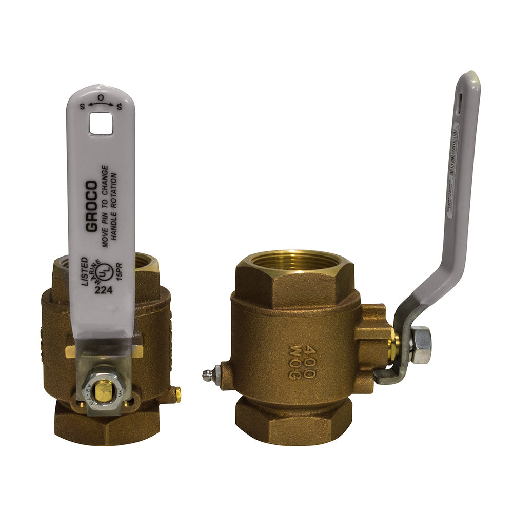 GROCO 2 NPT Bronze InLine Ball Valve IBV2000 Main image