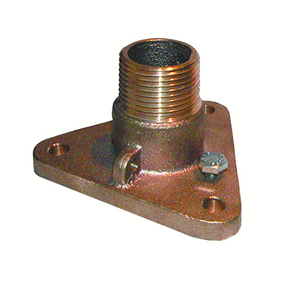 GROCO 112 Bronze NPS to NPT Flange Adapter IBVF1500 Main image