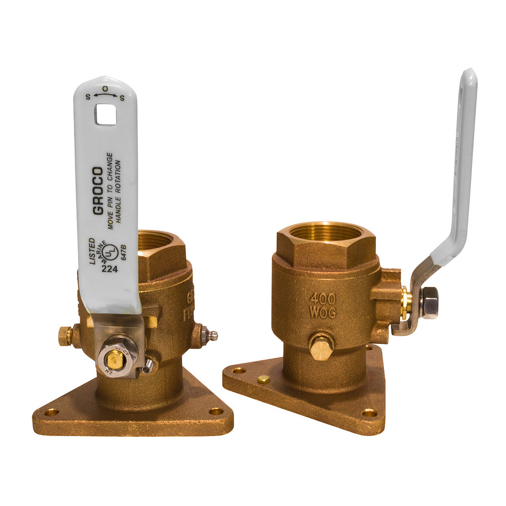 GROCO 112 Bronze TriFlanged Ball ValveSeacock FBV1500 Main image
