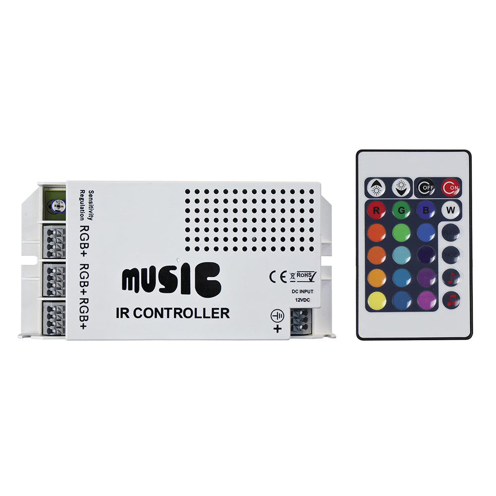 HEISE Sound Activated RGB Controller wIR Remote HERGBSAC1 Main image