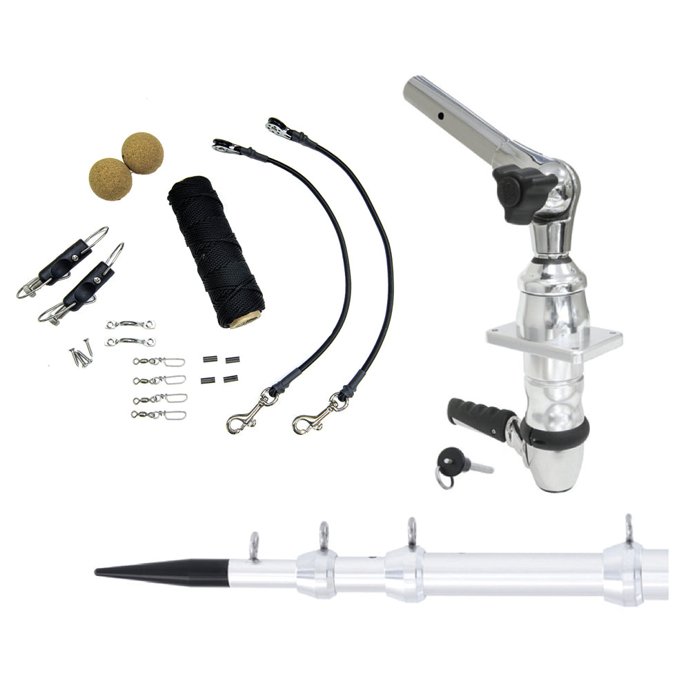 Tigress XD Top Mount System  15  Silver Outriggers Elite Rigging Kit 88824 Main image