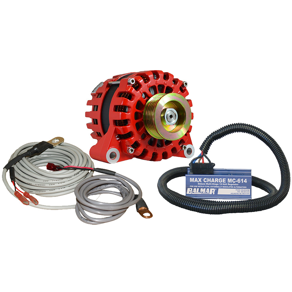 Balmar Alternator Vortec K6 Serpentine Pulley Regulator  Temp Sensor  170A  12V XTVT170K6KIT Main image
