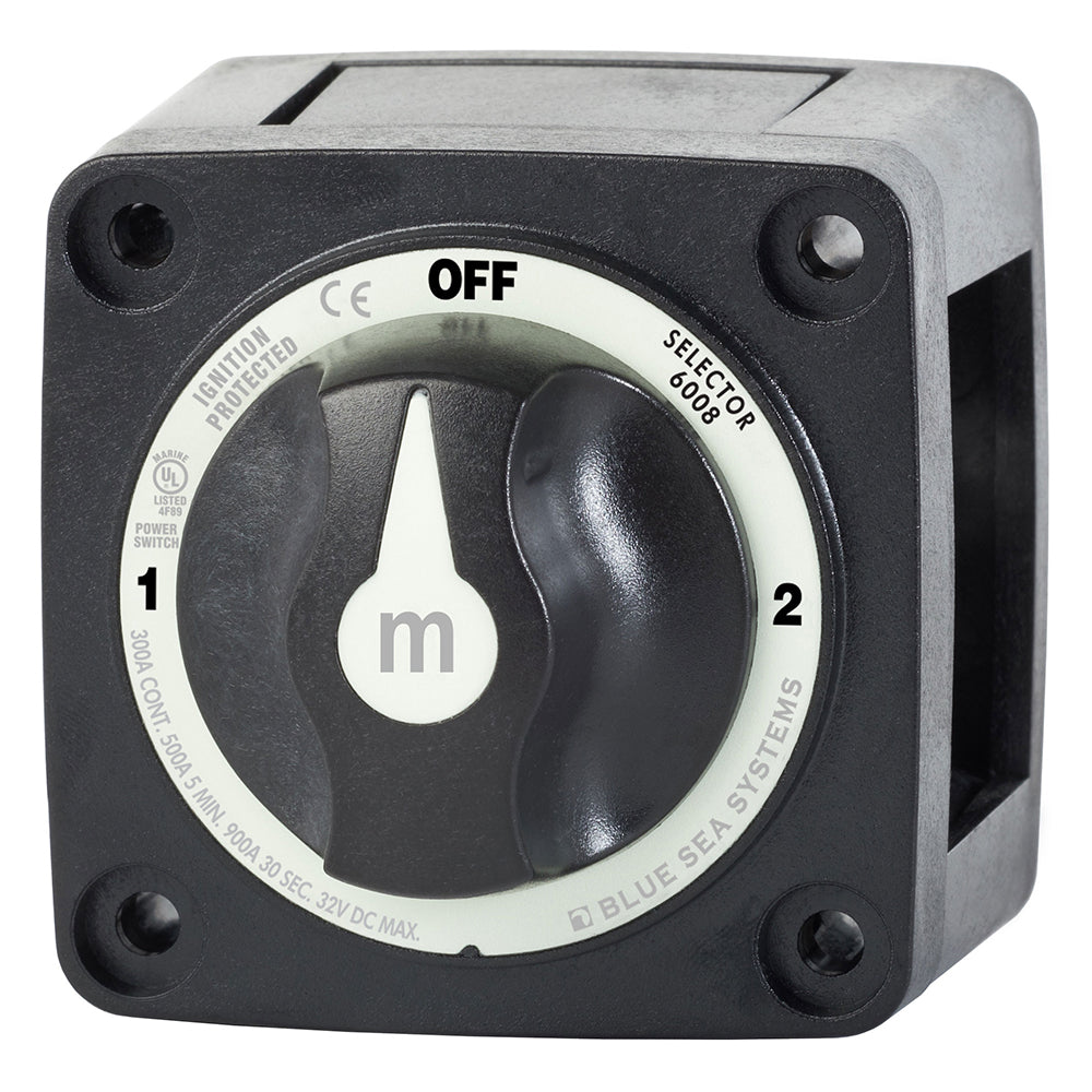 Blue Sea 6008200 mSeries Selector 3 Position Battery Switch  Black 6008200 Main image