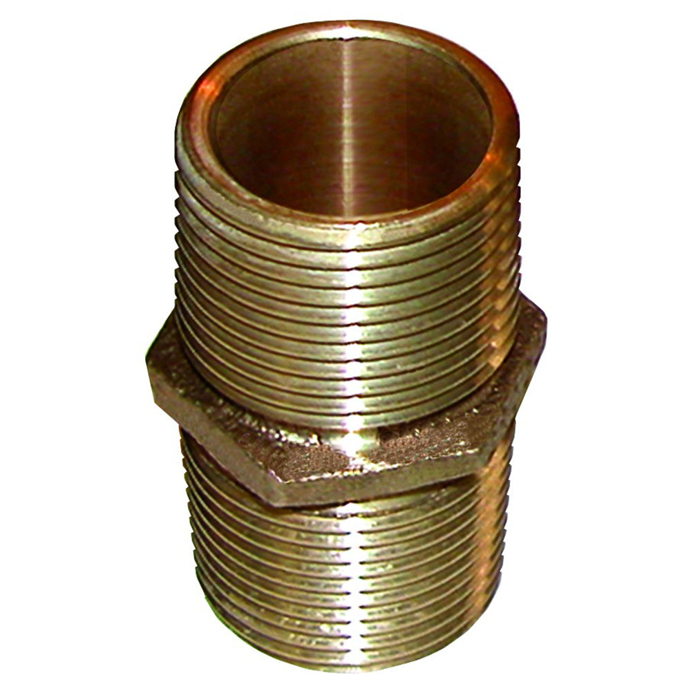 GROCO Bronze Pipe Nipple  212 NPT PN2500 Main image
