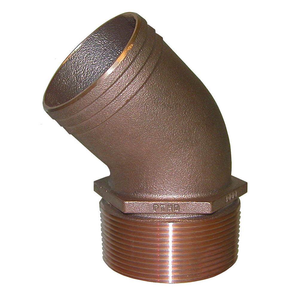 GROCO 212 NPT Bronze 45 Degree Pipe to 212 Hose PTHD2500 Main image