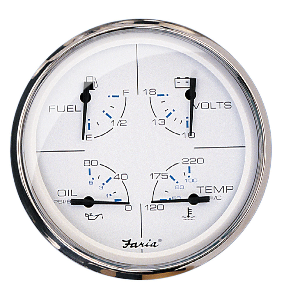 Faria Chesapeake White SS 5 Multifunction Gauge 33864 Main image