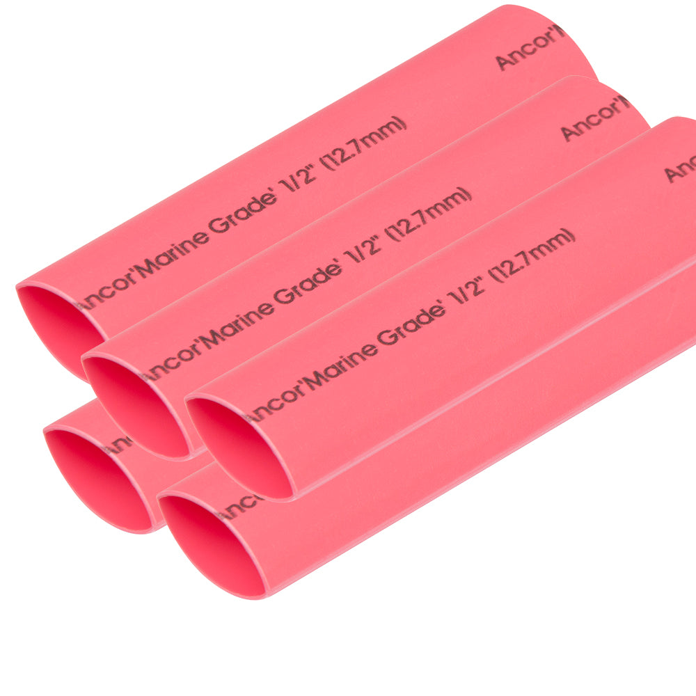 Ancor Heat Shrink Tubing 12 x 6  Red  5 Pieces 305606 Main image