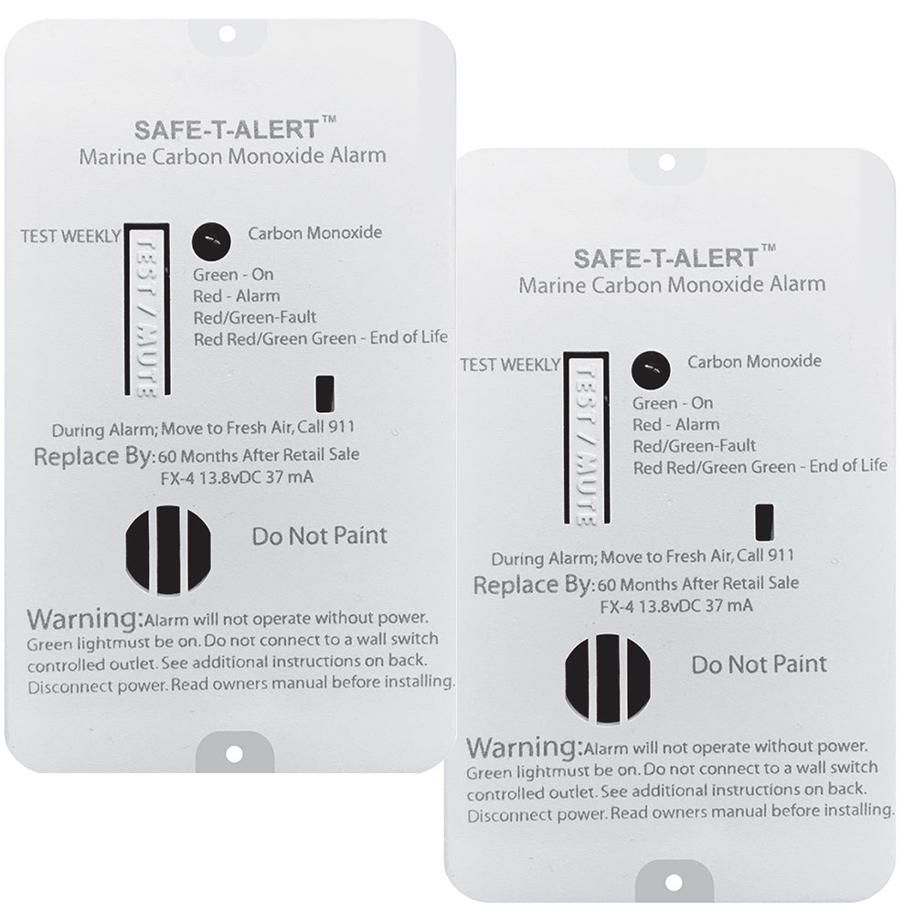 SafeTAlert FX4 Carbon Monoxide Alarm  2Pack FX4MARINE2PACK Main image