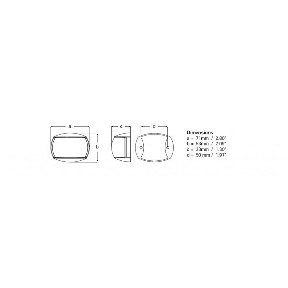 Hella Marine NaviLED Compact 2nm Towing Navigation Lamp - Black Shroud [980520601] Secondary image