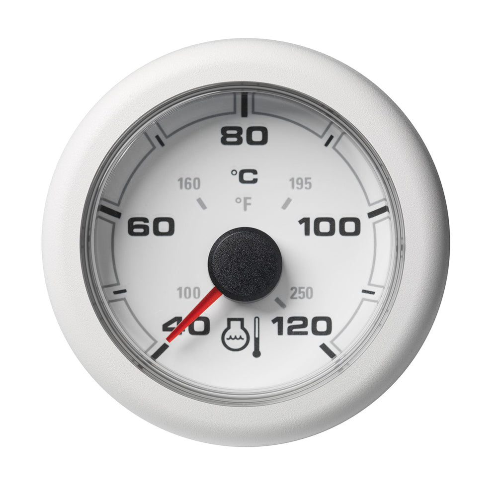 Veratron 52MM 2116 OceanLink Coolant Temperature Gauge  120C250F  White Dial  Bezel A2C1065970001 Main image