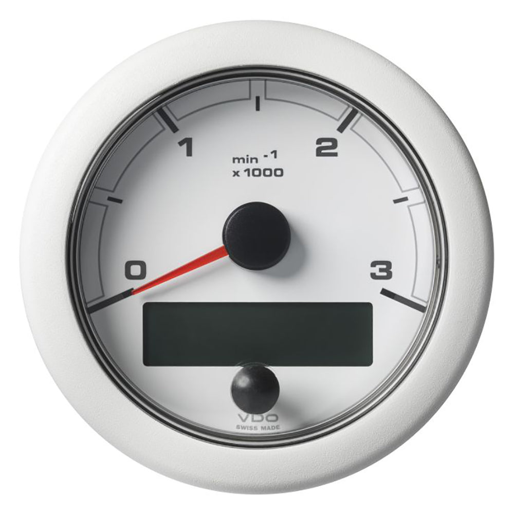Veratron 338 85MM OceanLink NMEA 2000 Tachometer  3000 RPM  White Dial  Bezel A2C1065670001 Main image