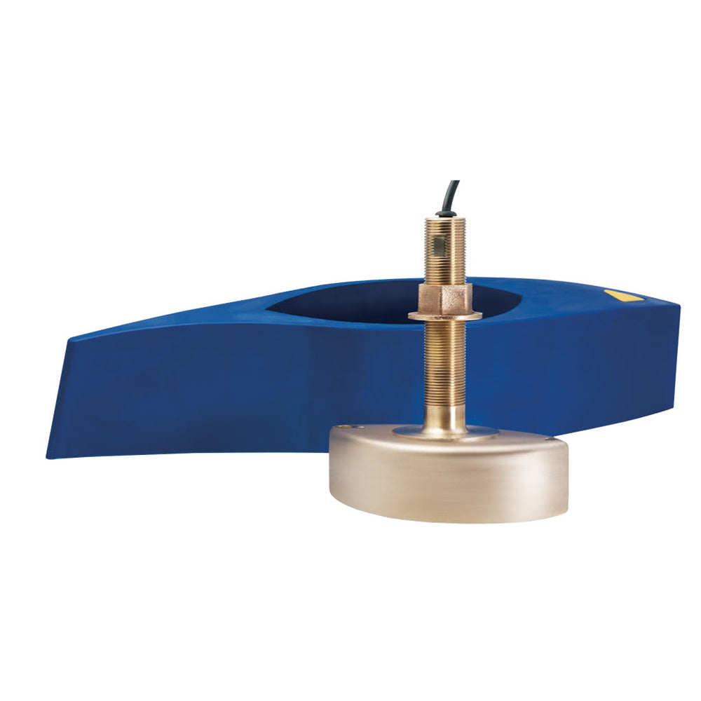 Furuno B285M MediumFrequency CHIRP Transducer wTemperature  Bronze ThruHull wHigh Speed Fairing Block B285M Main image