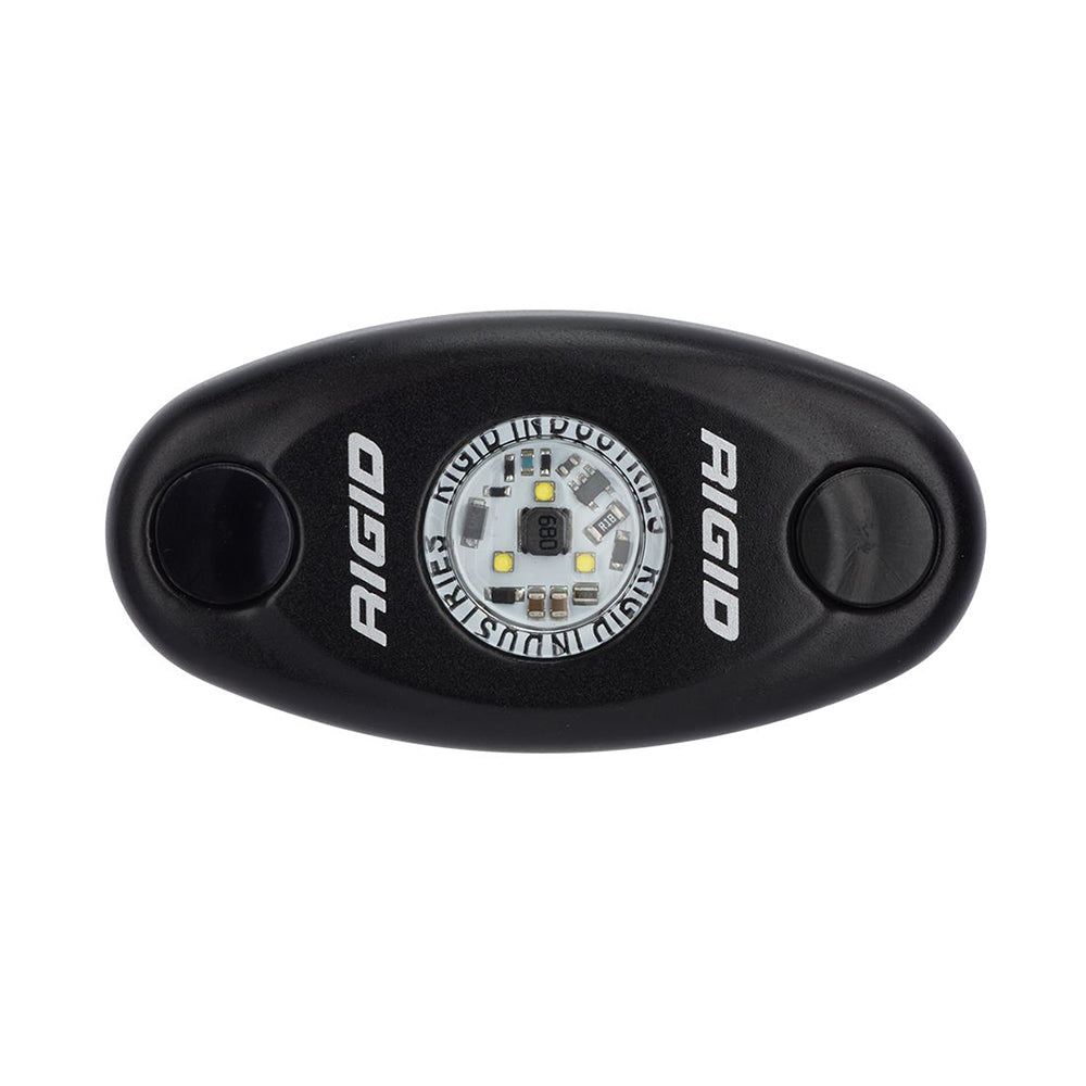 RIGID Industries ASeries Black High Power LED Light Single  Cool White 480093 Main image