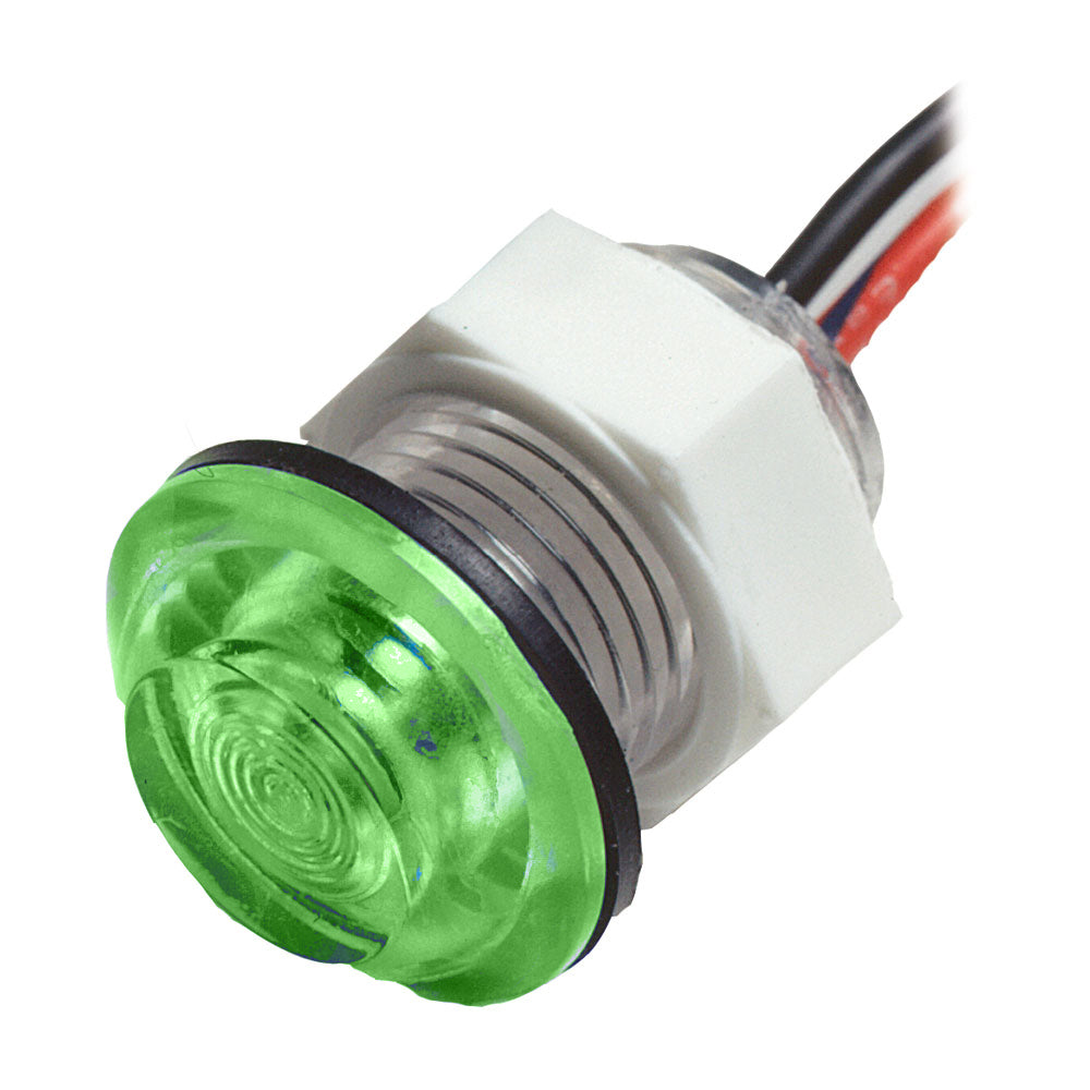 Innovative Lighting LED Bulkhead Livewell Light Flush Mount  Green 01135007 Main image