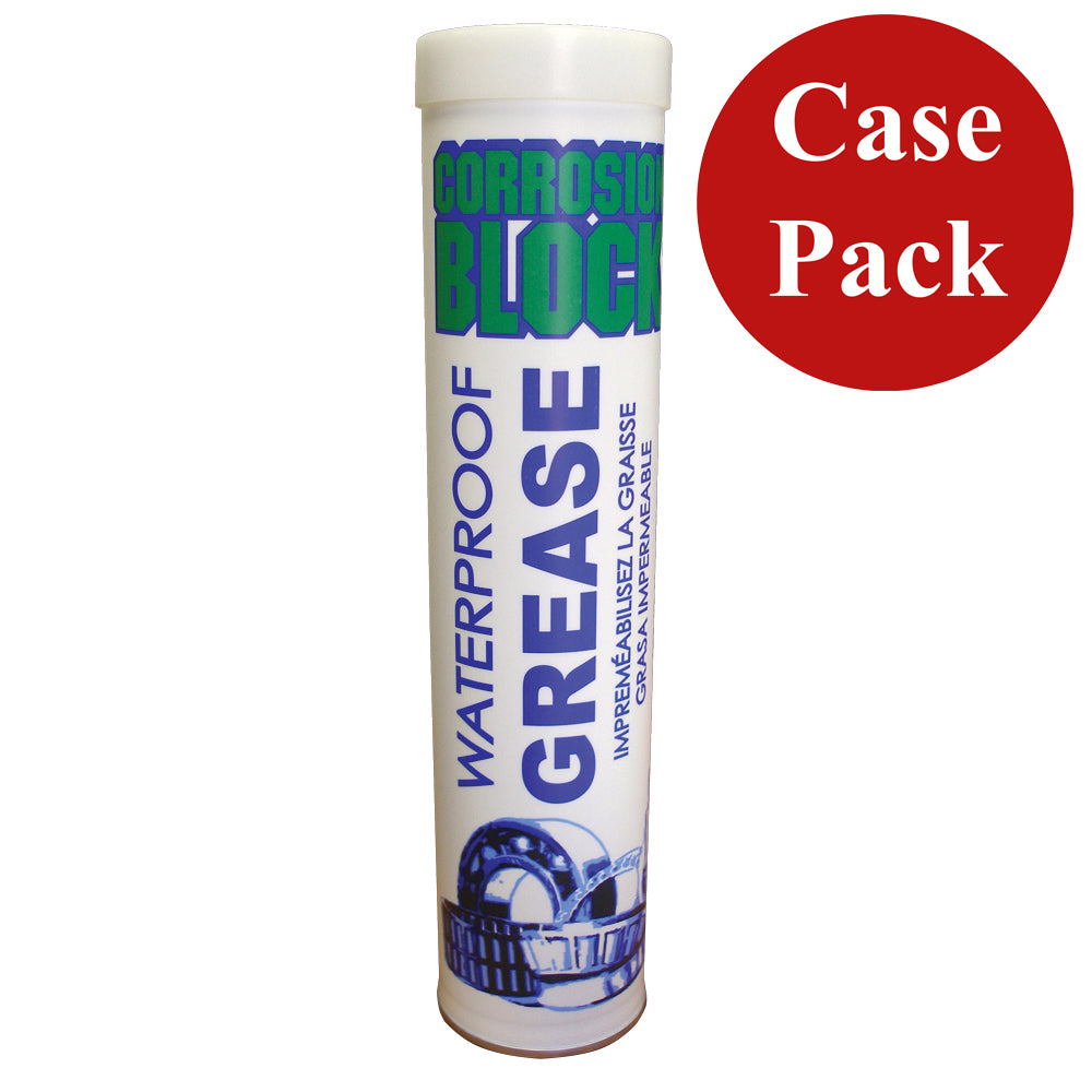 Corrosion Block High Performance Waterproof Grease  14oz Cartridge  NonHazmat NonFlammable  NonToxic Case of 10 Main image