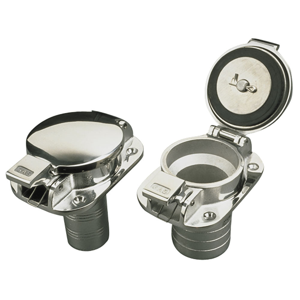SeaDog Stainless Steel Flip Top Deck Fill  Gas  112 Hose 351110 Main image