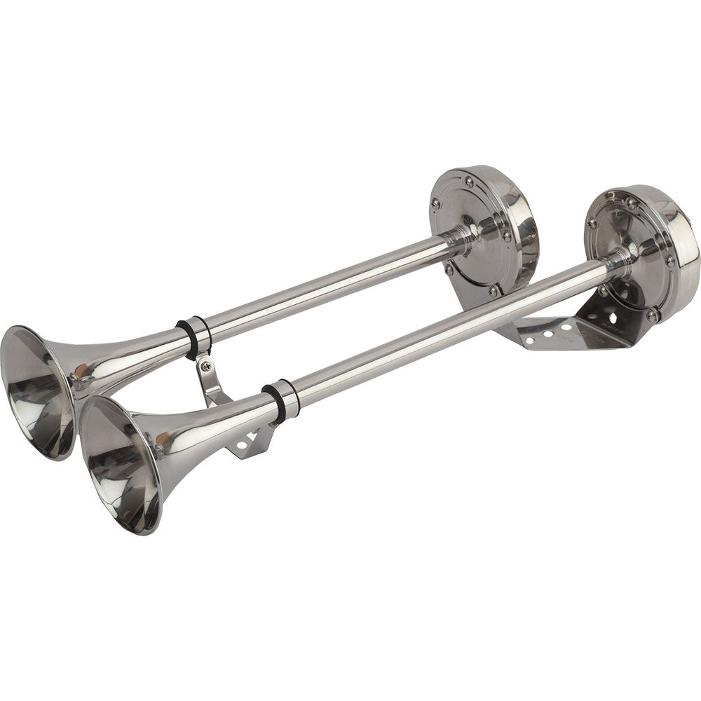SeaDog MaxBlast Stainless Steel Trumpet 12V Horn  Dual 4315201 Main image
